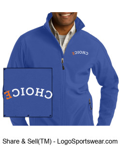 CHOICE/CA Soft Shell Jacket - True Royal Design Zoom